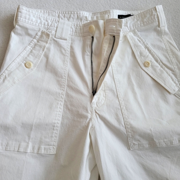 High Rise Big Pockets Utility Pants EUC Off-White 8 SHORT | Banana Republic - Picture 11 of 16